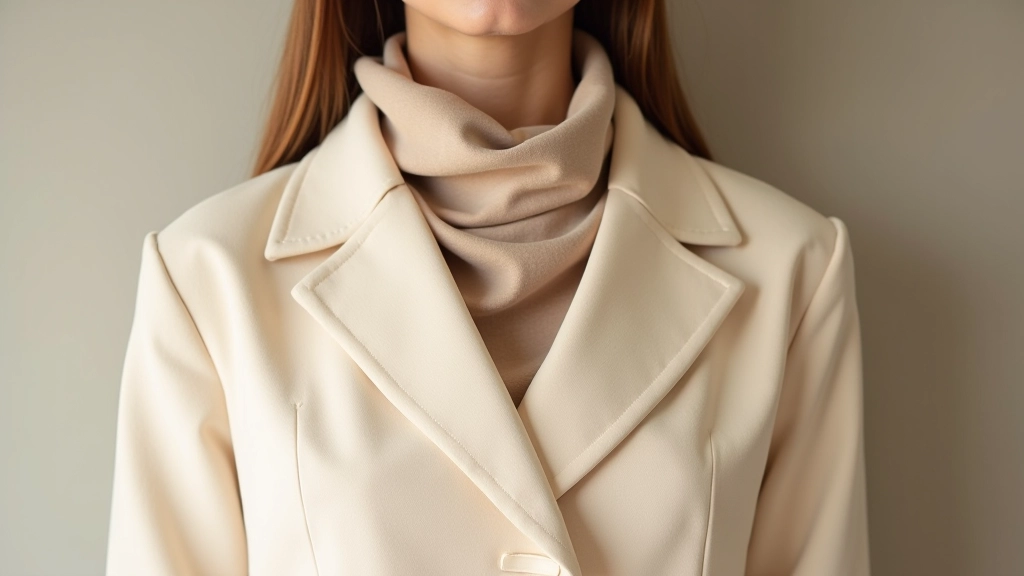 Close-up of neutral fabric textures showing layered beige, cream, and taupe materials with varying weaves and finishes